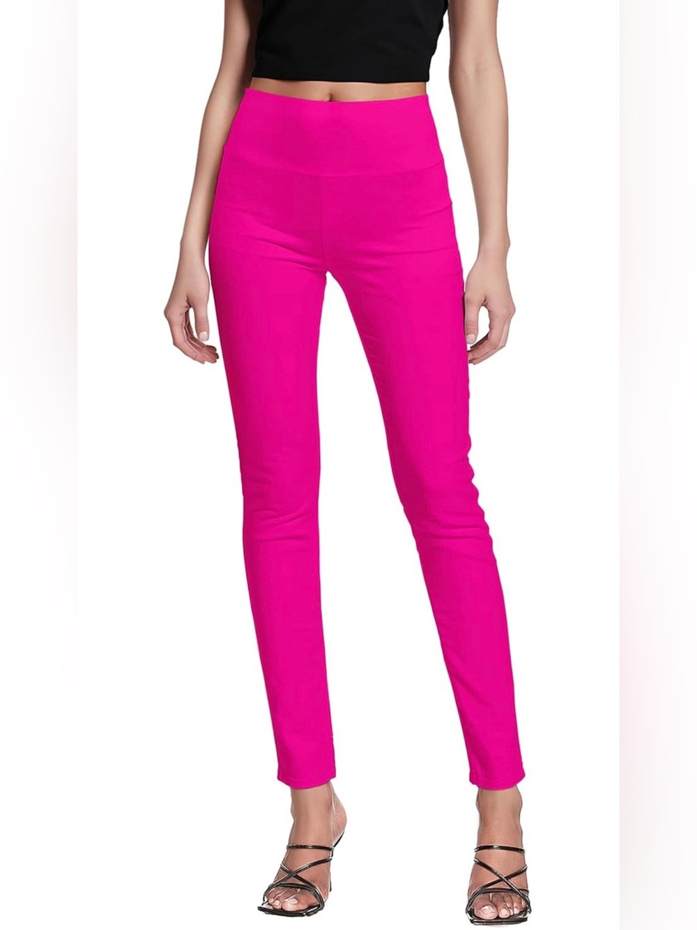 Hybrid & Company Hot Pink Pull On Pants Small Like New